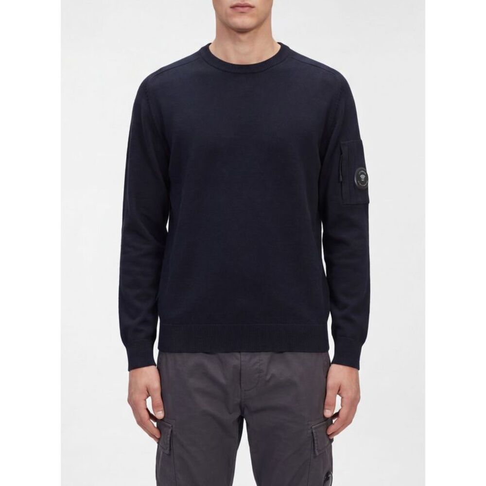 C.P. Company Men C.P. Company Wool-Blend Crewneck Jumper With Ribbed Trims